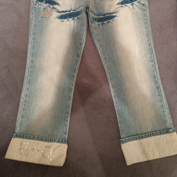 VTG Sequin Jean Capris - Picture 5 of 16